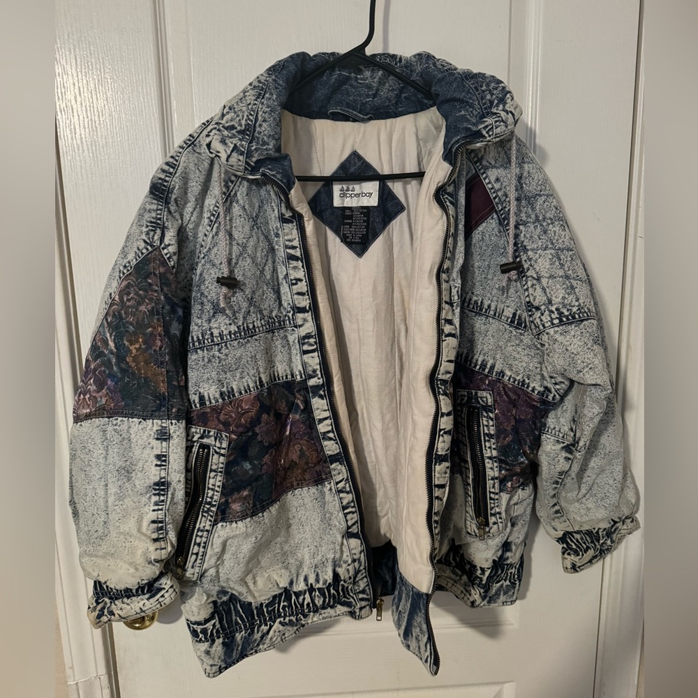 Vintage Clipper Bay Multi Fabric Patchwork Jacket - Small
